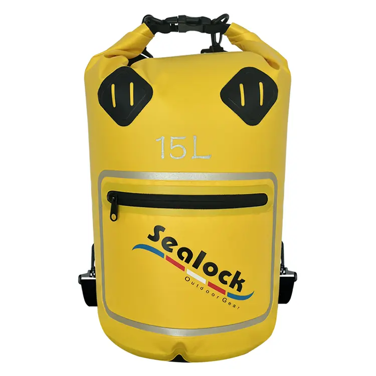 투명한 창과 건식-습식 분리 기능을 갖춘 15L/20L IPX7 방수 드라이백