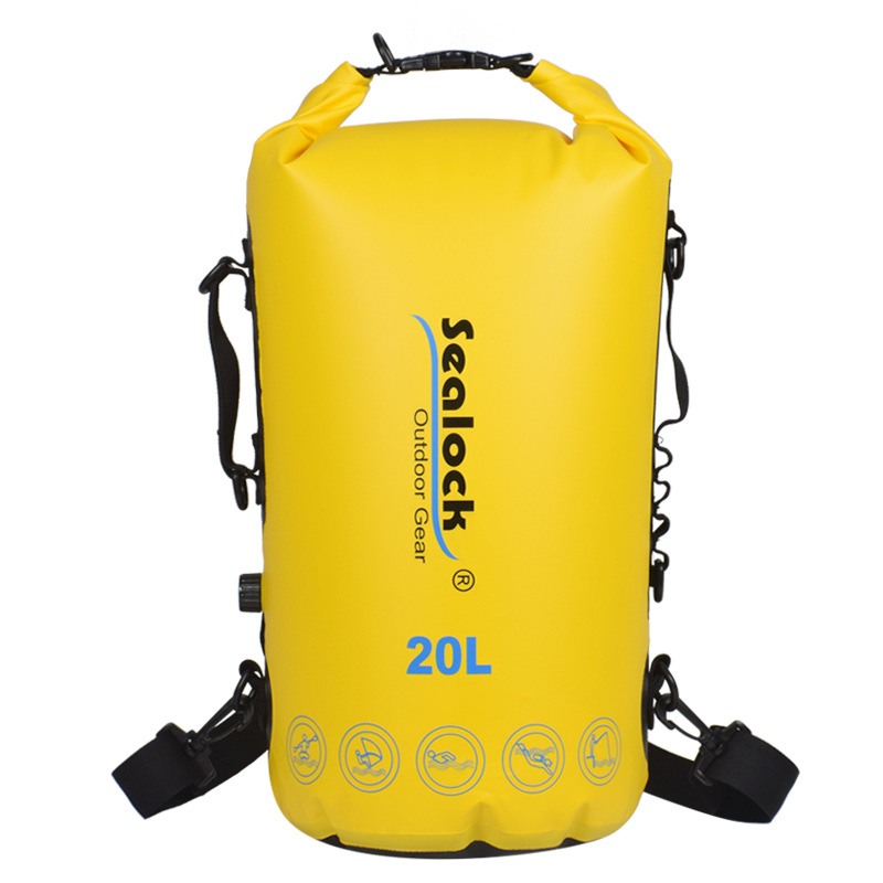 15L/20L 롤탑 방수 드라이백(백팩 스트랩 포함)(IPX7)